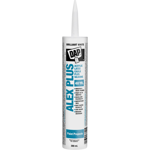 Alex Plus&reg; All Purpose Acrylic Latex Caulk Plus Silicone Fastek