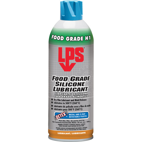 Detex&reg; Food Grade Silicone Lubricant, Aerosol Can Fastek