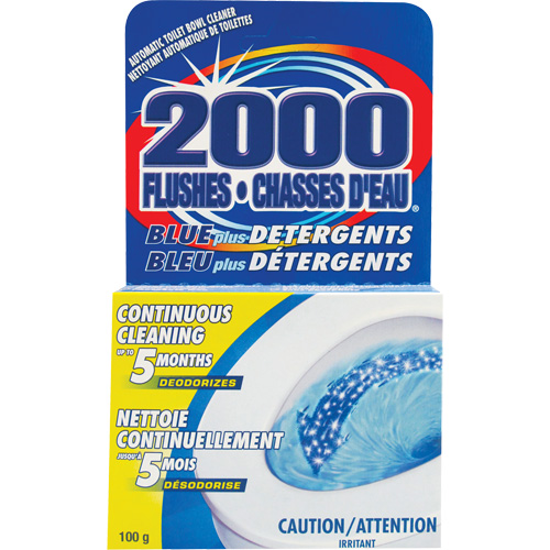 2000 Flushes&reg; Blue Plus Toilet Bowl Cleaning Detergent, 100 g, Tablet Fastek