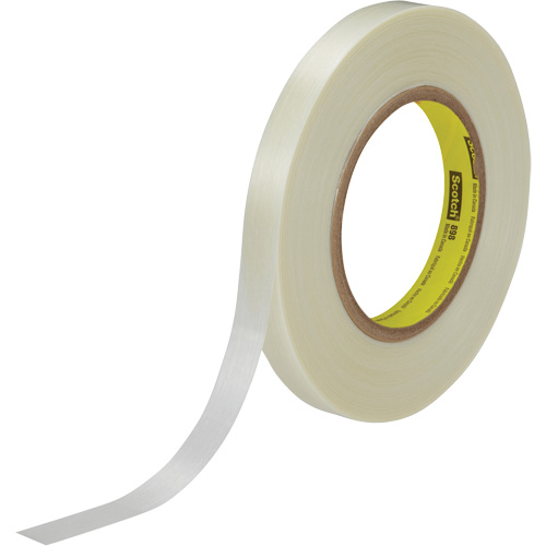 Scotch&reg; Filament Tape, 6.6 mils Thick, 9 mm (0.35") x 55 m (180')  Fastek