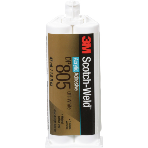 Scotch-Weld Acrylic Adhesive, Two-Part, Dual Cartridge, 1.6 fl. oz., Yellow Fastek