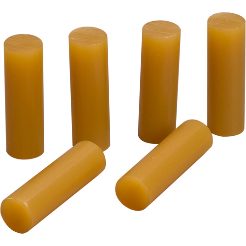 Hot Melt Adhesive, 5/8" Dia. x 2" L, Amber Fastek