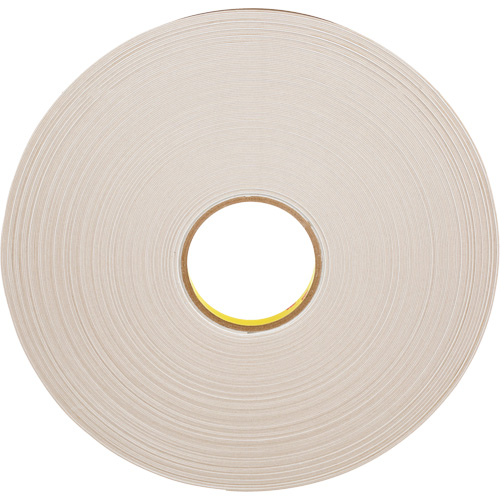 Double-Coated Foam Tape, 66 m (216') L x 12.7 mm (1/2") W, 31 mils, Polyethylene Fastek