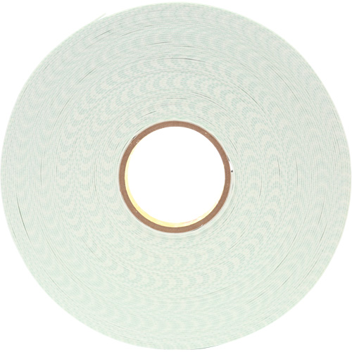 Double-Coated Urethane Foam Tape, 33 m (108') L x 25.4 mm (1") W, 62.5 mils, Urethane Fastek