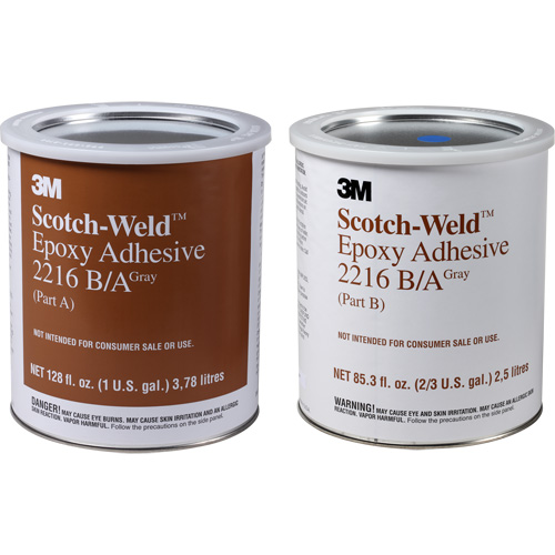 Scotch-Weld Adhesive, 1 gal., Pail, Two-Part, Grey Fastek