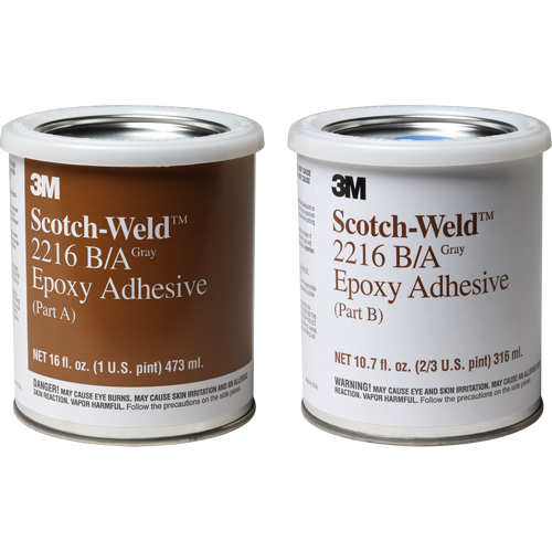 Scotch-Weld Adhesive, 32 fl. oz., Kit, Two-Part, Grey Fastek