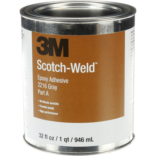 Adh&eacute;sif Scotch-Weld, 32 oz liq., Trousse, Deux composants, Gris Fastek