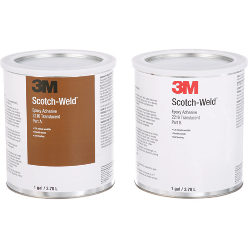 Scotch-Weld Adhesive, 1 gal., Pail, Two-Part, Translucent Fastek
