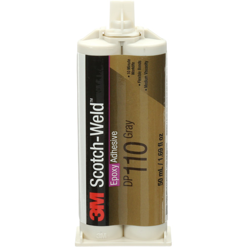 Scotch-Weld Adhesive, 1.64 fl. oz., Cartridge, Two-Part, Grey Fastek