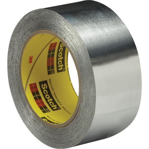 Feuille d'aluminium autocollante, &eacute;paisseur 2 mils, 51 mm (2") x 55 m (180') Fastek