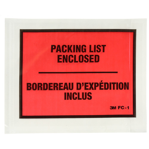 Packing List Envelope, 5-1/2" L x 4-1/2" W, Endloading Style Fastek