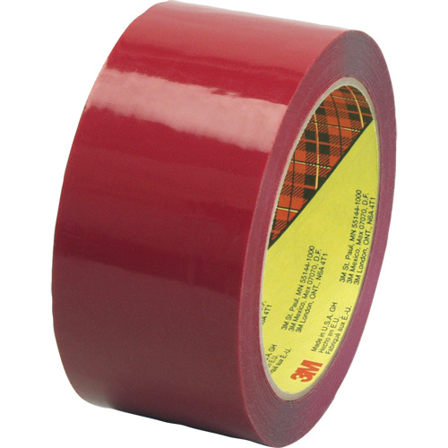 Scotch&reg; Box Sealing Tape 373, Hot Melt Adhesive, 2.5 mils, 36 mm (1-1/2") x 50 m (164') Fastek