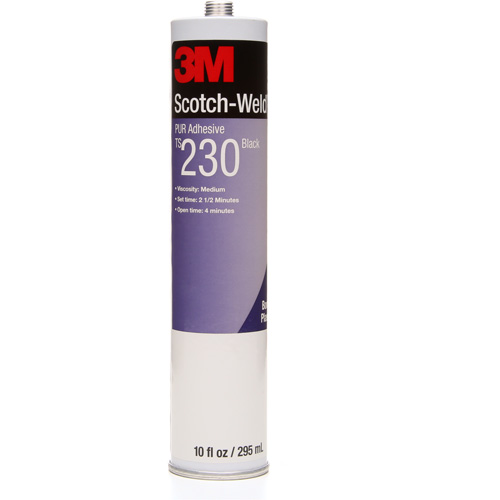 Scotch-Weld PUR Adhesive, 10 oz., Cartridge, Black Fastek