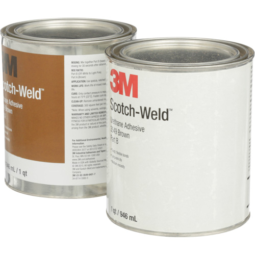 Scotch-Weld Urethane Adhesive 3549, 64 fl. oz., Can, Brown Fastek