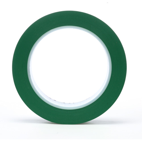 471 Vinyl Tape, 25.4 mm (1") W x 32.9 m (108') L, 5.2 mils, Green Fastek