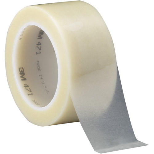 471 Vinyl Tape, 50.8 mm (2") W x 32.9 m (108') L, 5.2 mils, Clear Fastek