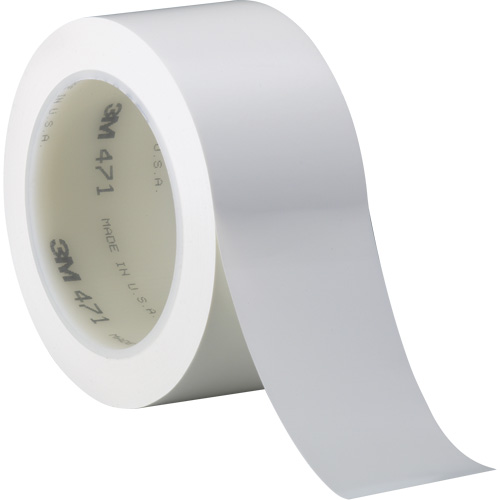 Ruban en vinyle 471, 38 mm (1-1/2") la x 32,9 m (108') lo, 5,2 mils, Blanc Fastek