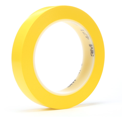 471 Vinyl Tape, 6 mm (1/4") W x 32.9 m (108') L, 5.2 mils, Yellow Fastek