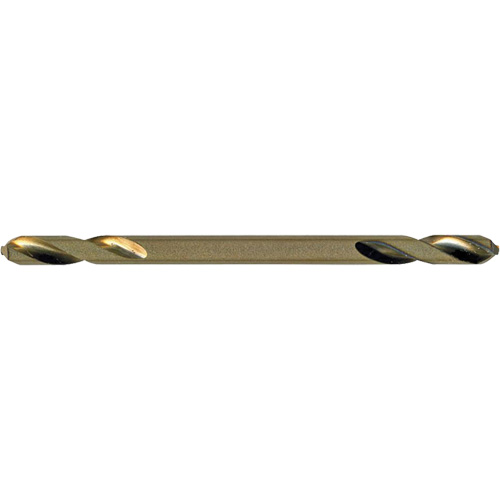 Jet-Kut&reg; Gold Super Premium M2 Twin End Drill Bit, High Speed Steel, 1/8", 1-15/16" L Fastek