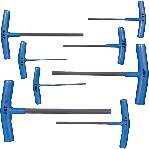 JTHK-8M Jeu de cl&eacute;s hexagonales avec manche en T, 8 mcx, M&eacute;trique/Torx Fastek