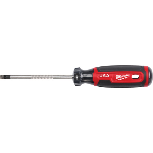 ECX Screwdriver, #1 Tip, Round, 211 mm L, Cushion Grip Handle Fastek