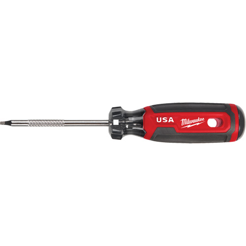 Square Screwdriver, #1 Tip, Round, 170 mm L, Cushion Grip Handle Fastek