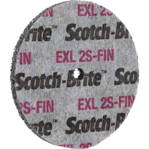 Meule homog&egrave;ne Scotch-Brite EXL, 3" x 1/2", Arbre de 1/4" Fastek