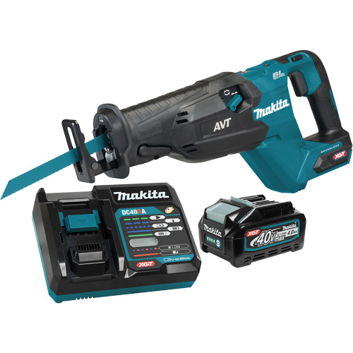 XGT Brushless Cordless Reciprocating Saw, 40 V, Lithium-Ion Battery, 0-3000 SPM Fastek