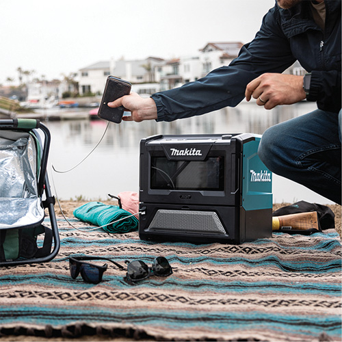 40V Max XGT Cordless Microwave Oven (Tool Only), 350 W/500 W, Black/Blue Fastek