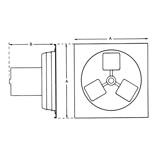 Exhaust Fan 12" 1SP Panel Series Fastek