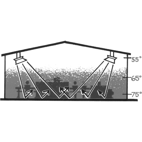 4000 Series Heater, Radiant Heat, Natural Gas, 40000 BTU/H Fastek