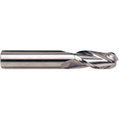 Ball Nose End Mill, 1/8" Dia., 4 Flutes, Carbide Fastek