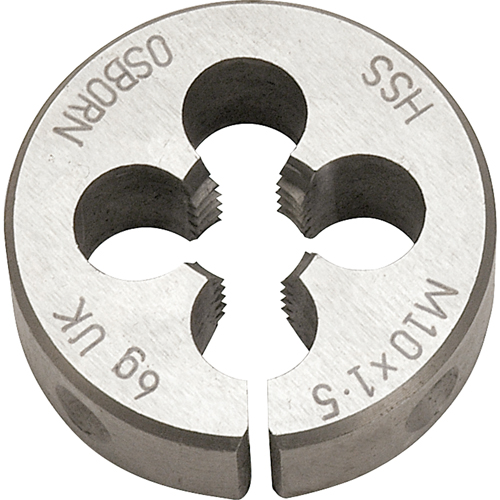 Split Circular Die, M10 X 1.5 Thread, High Speed Steel Fastek