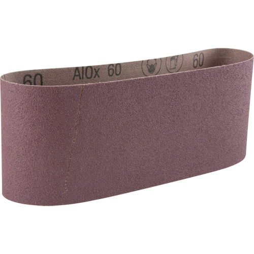 Courroie abrasive en toile 341D, 4" la x 24" lo, Oxyde d'aluminium, Grain 60 Fastek