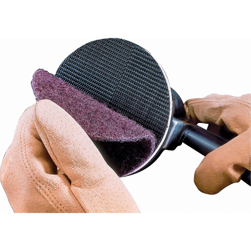 Disque de conditionnement de surface Scotch-Brite, 4" dia., Oxyde d'aluminium Fastek