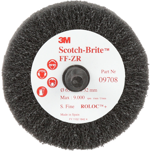 Brosse &agrave; lamelles pour la coupe et le polissage Scotch-Brite, Oxyde d'aluminium, Grain Fin, 2-1/2" x 1-1/4" x 1/4" Fastek