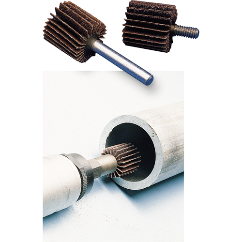 General Purpose Flap Wheel, Aluminum Oxide, 60 Grit, 2" x 1" x 1/4" Fastek