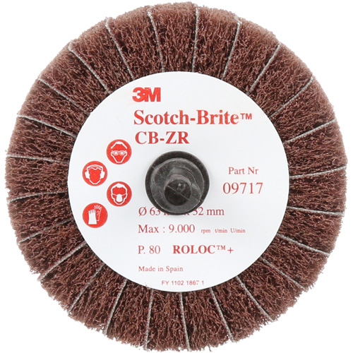 Disque combin&eacute; Scotch-Brite, 2-1/2" dia., Grain 80, Oxyde d'aluminium Fastek