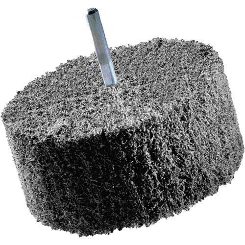 Meules de finition Scotch-Brite, 8" x 2", Arbre de 3" Fastek