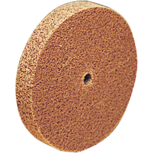 Scotch-Brite Cut & Polish Unitized Wheel, 6" x 1", 1"-7 Arbor, Medium Grit, Aluminum Oxide Fastek