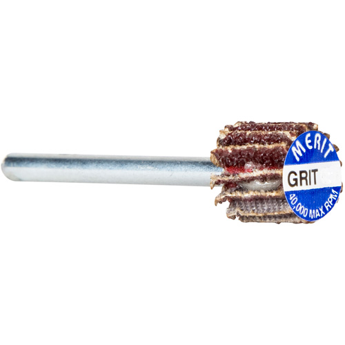 Grind-O-Flex Micro-Mini Flap Wheel, Aluminum Oxide, 180 Grit, 5/8" x 3/4" x 1/8" Fastek