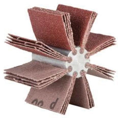 Plain Flap B-830 Bore Polisher, Aluminum Oxide, 180 Grit, 6-3/4" x 1-1/2" x Fastek