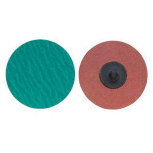 Quick-Change Cloth Disc, 1" Dia., 60 Grit, Zirconium Fastek