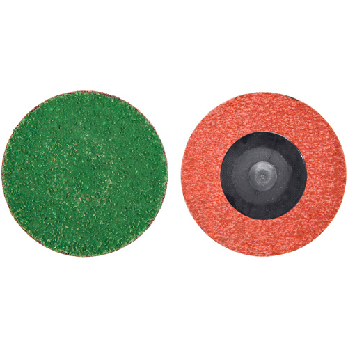 Zirc Plus Quick-Change Cloth Disc, 2" Dia., 40 Grit, Zirconia Alumina Fastek