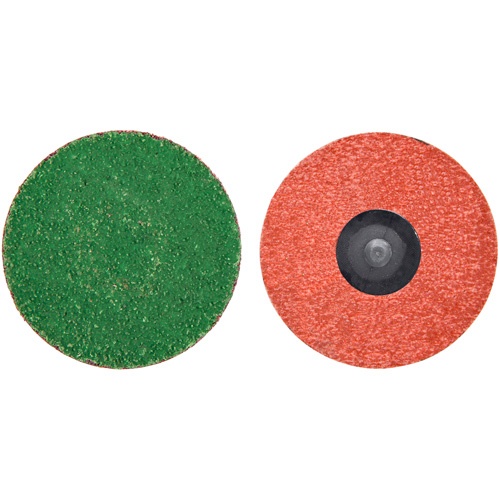 Zirc Plus Quick-Change Cloth Disc, 3" Dia., 120 Grit, Zirconia Alumina Fastek