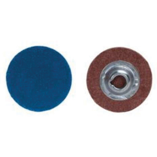 Quick-Change Discs, 2" Dia., 36 Grit, Zirconia Alumina Fastek