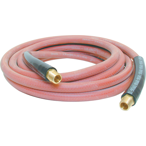 Airflex General Purpose Hoses, Air, Rubber, 1/4" dia. x 15', 200 psi, 1/4 NPT Fastek