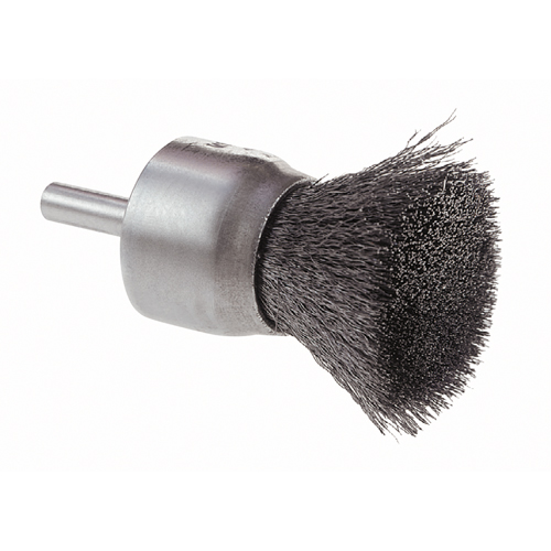 Crimped Wire End Brush, 1", 0.006 Fill Fastek