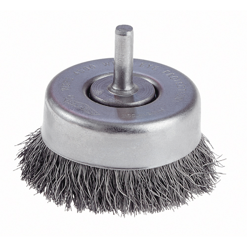 Crimped Wire Cup Brushes with 1/4" Shank - Light Duty Fastek
