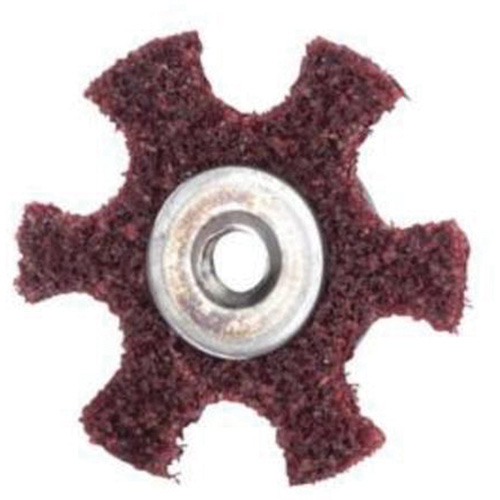 Abrasotex Surface Preparation Star, 2" Dia., Medium Grit, Aluminum Oxide Fastek